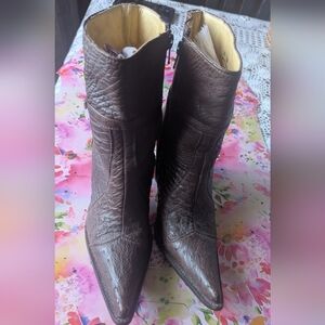 Yadira Brown Leather Women's Boots